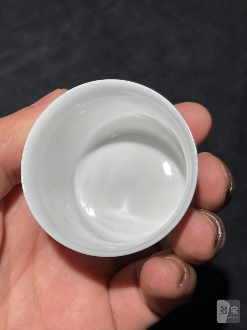解放初 雷火莲风格粉彩十八罗汉杯一套十八件 - 图43